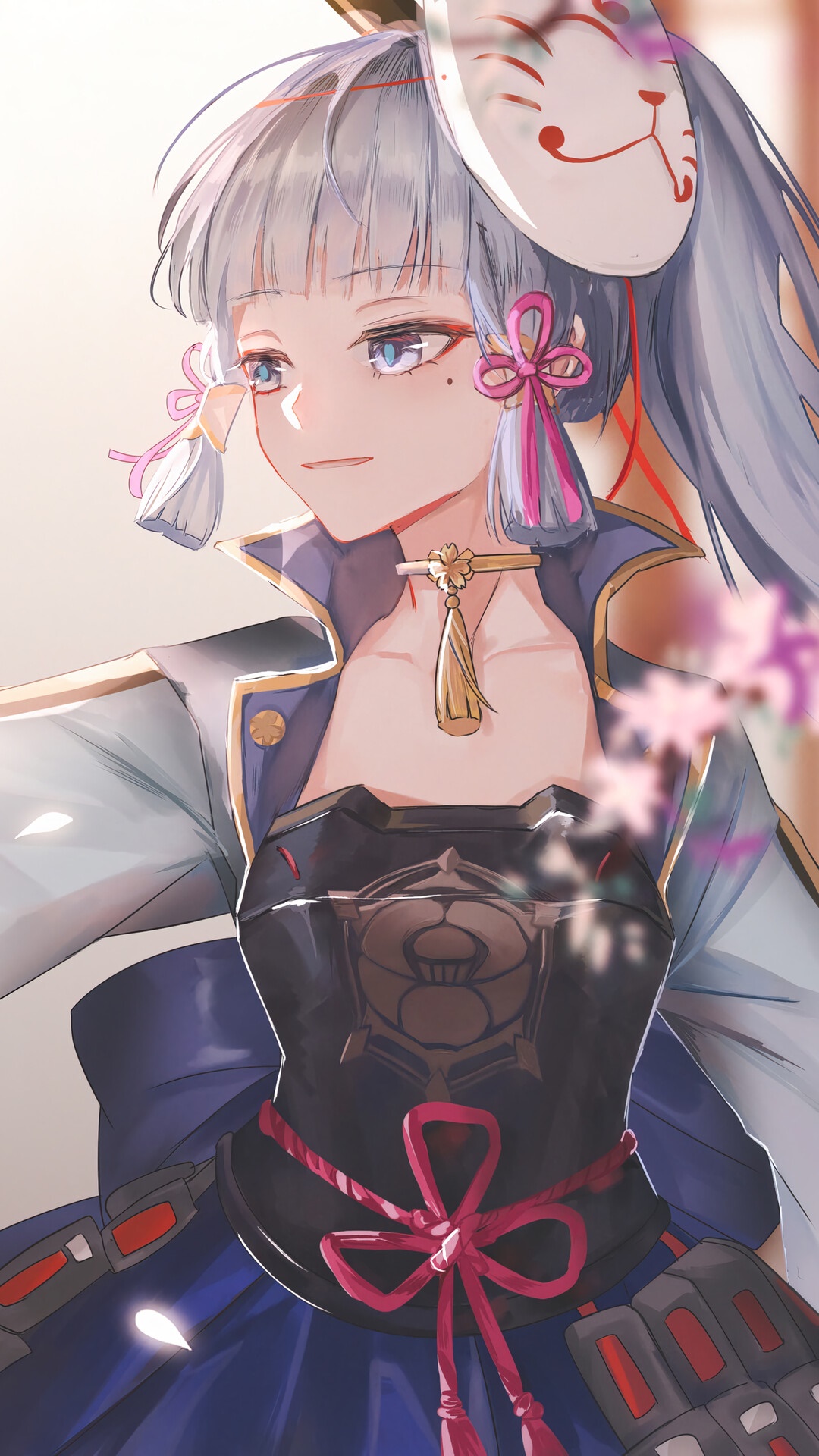 Kamisato Ayaka from Genshin Impact HD Phone Wallpaper