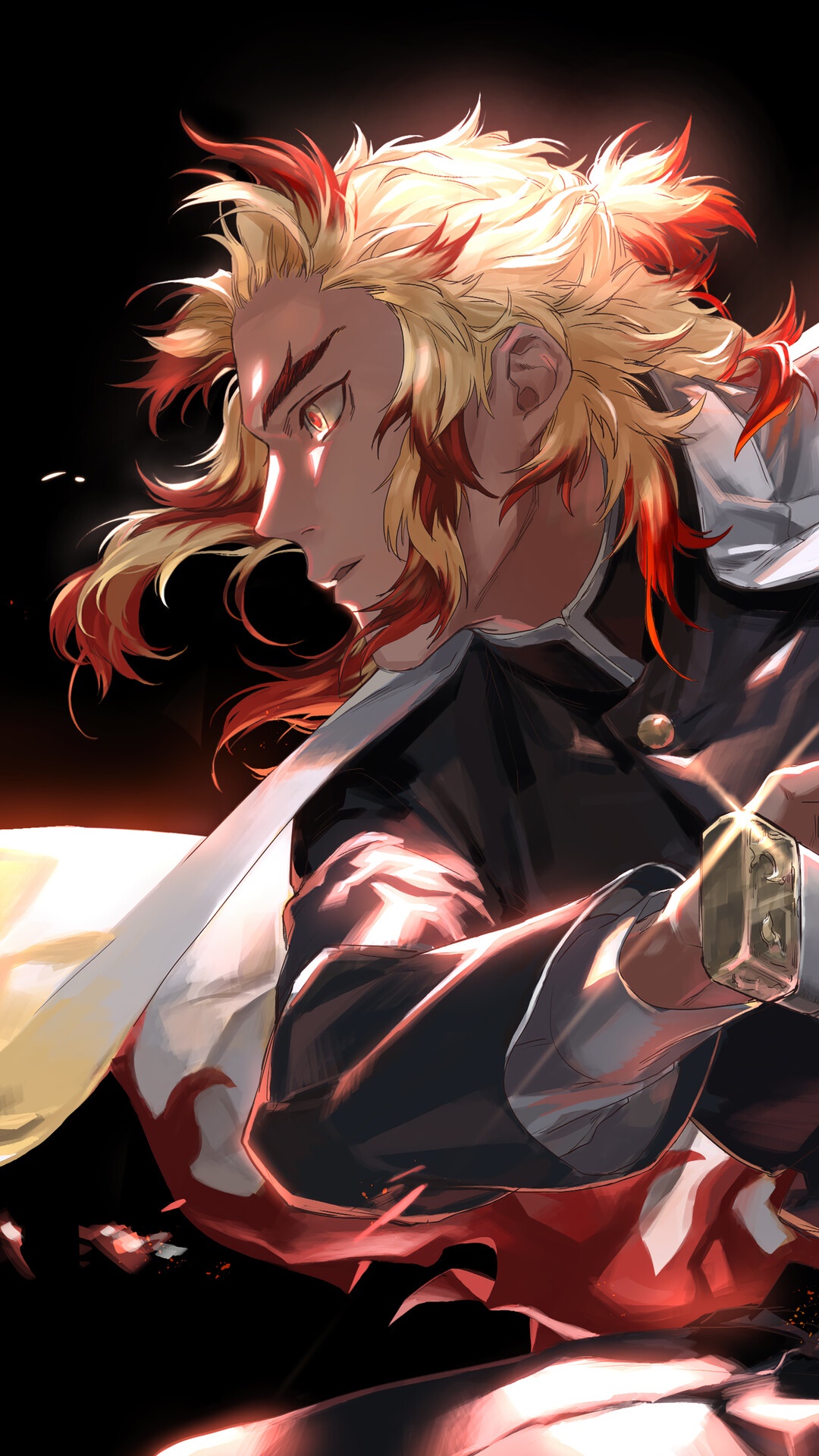 Kyojuro Rengoku from Demon Slayer Kimetsu no Yaiba HD Phone Wallpaper