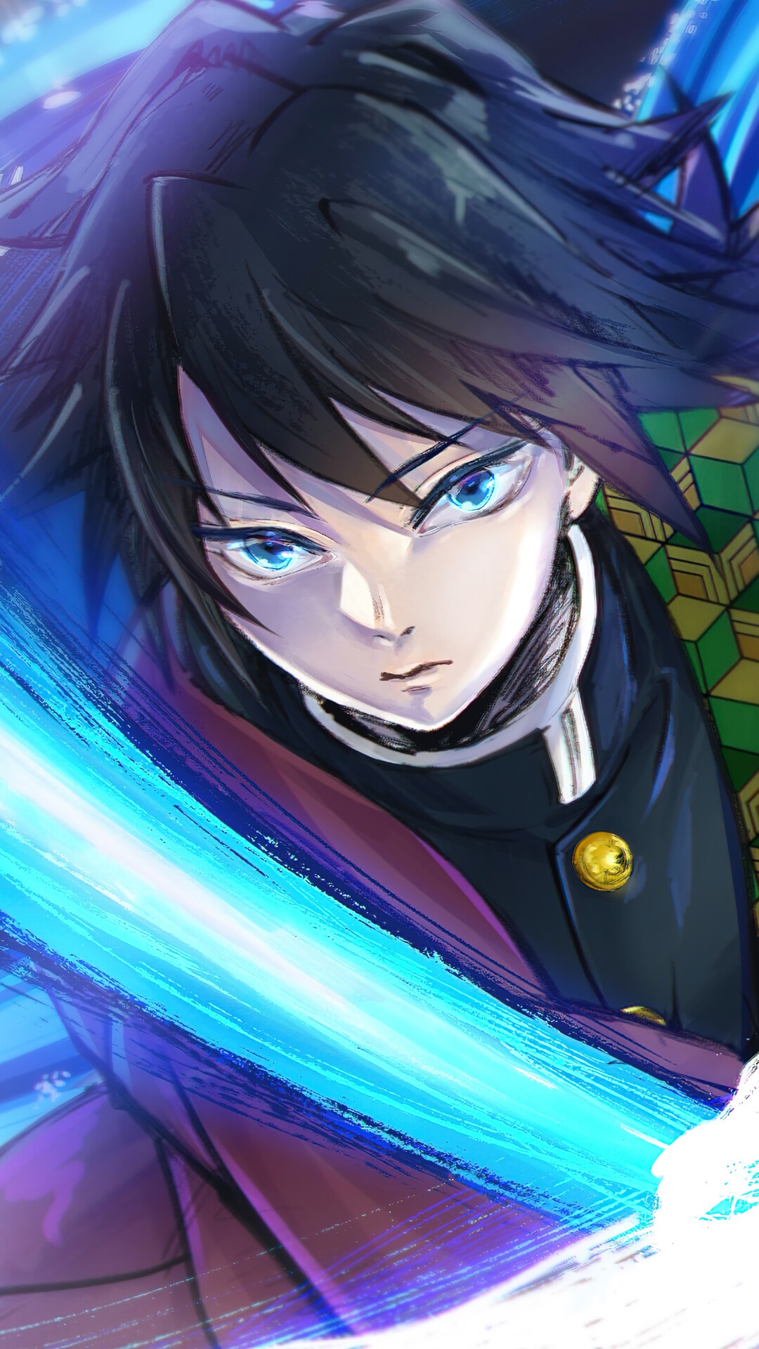 Giyu Tomioka from Demon Slayer Kimetsu no Yaiba HD Phone Wallpaper