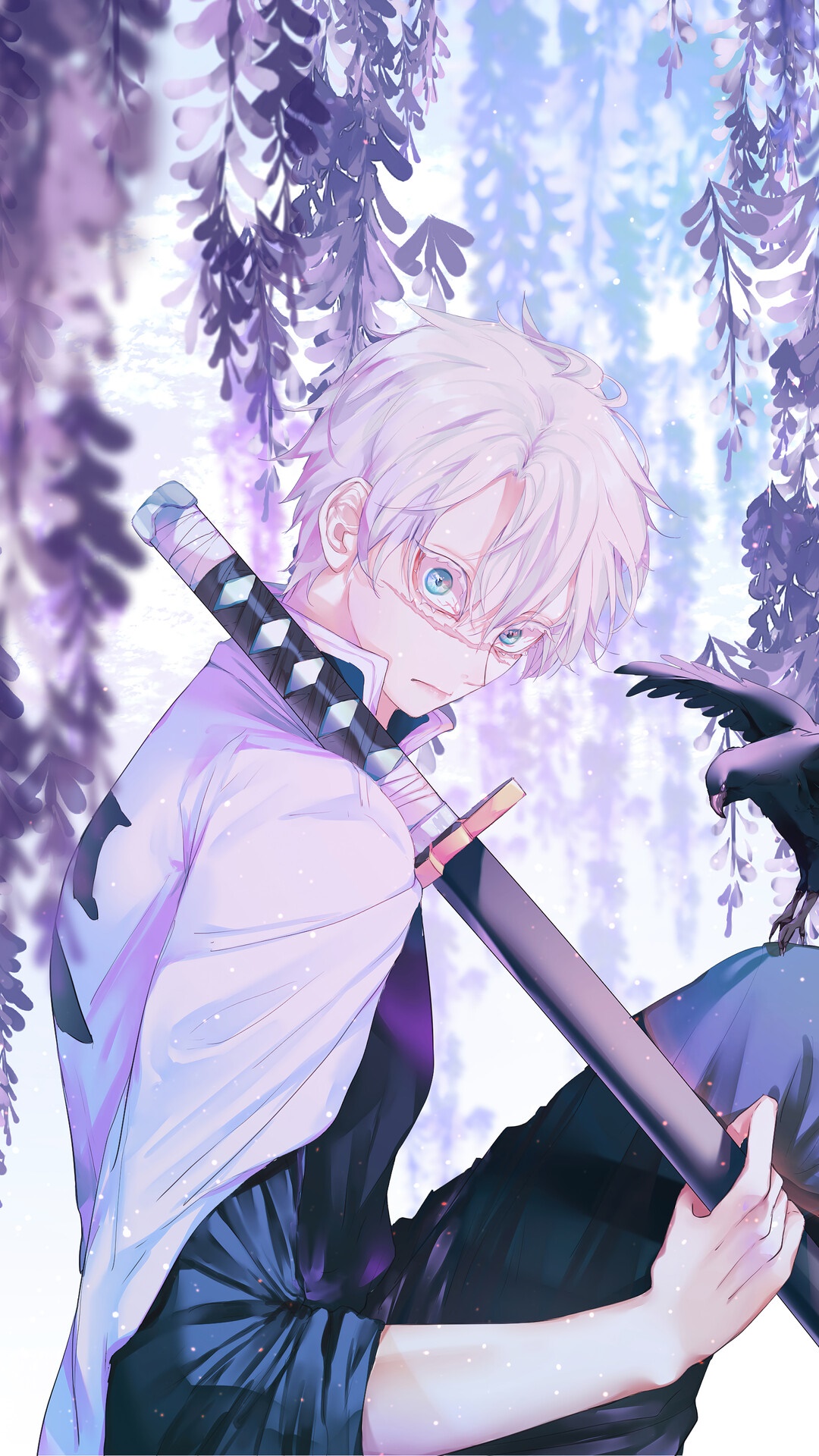 Sanemi Shinazugawa from Demon Slayer Kimetsu no Yaiba HD Phone Wallpaper