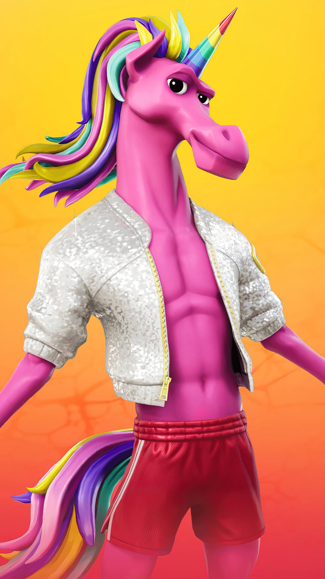Unicorn from Fortnite HD Phone Wallpaper