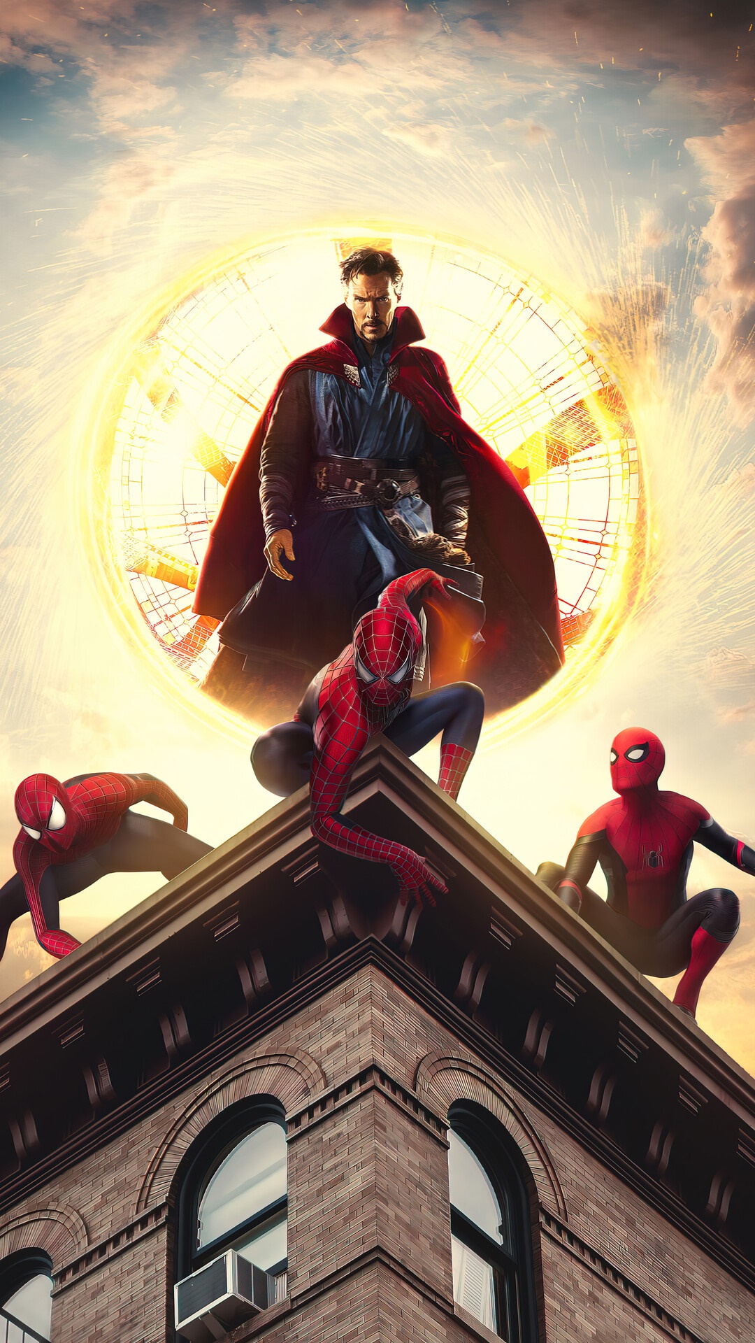 Spider-Man and Doctor Strange from Spider-Man No Way Home HD Phone Wallpaper