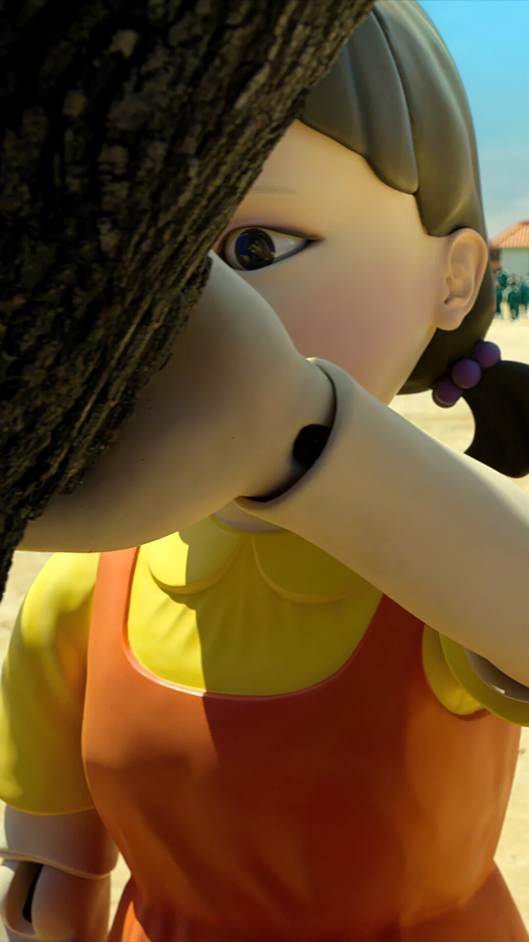 Young-hee doll from Squid Game TV Series HD Phone Wallpaper