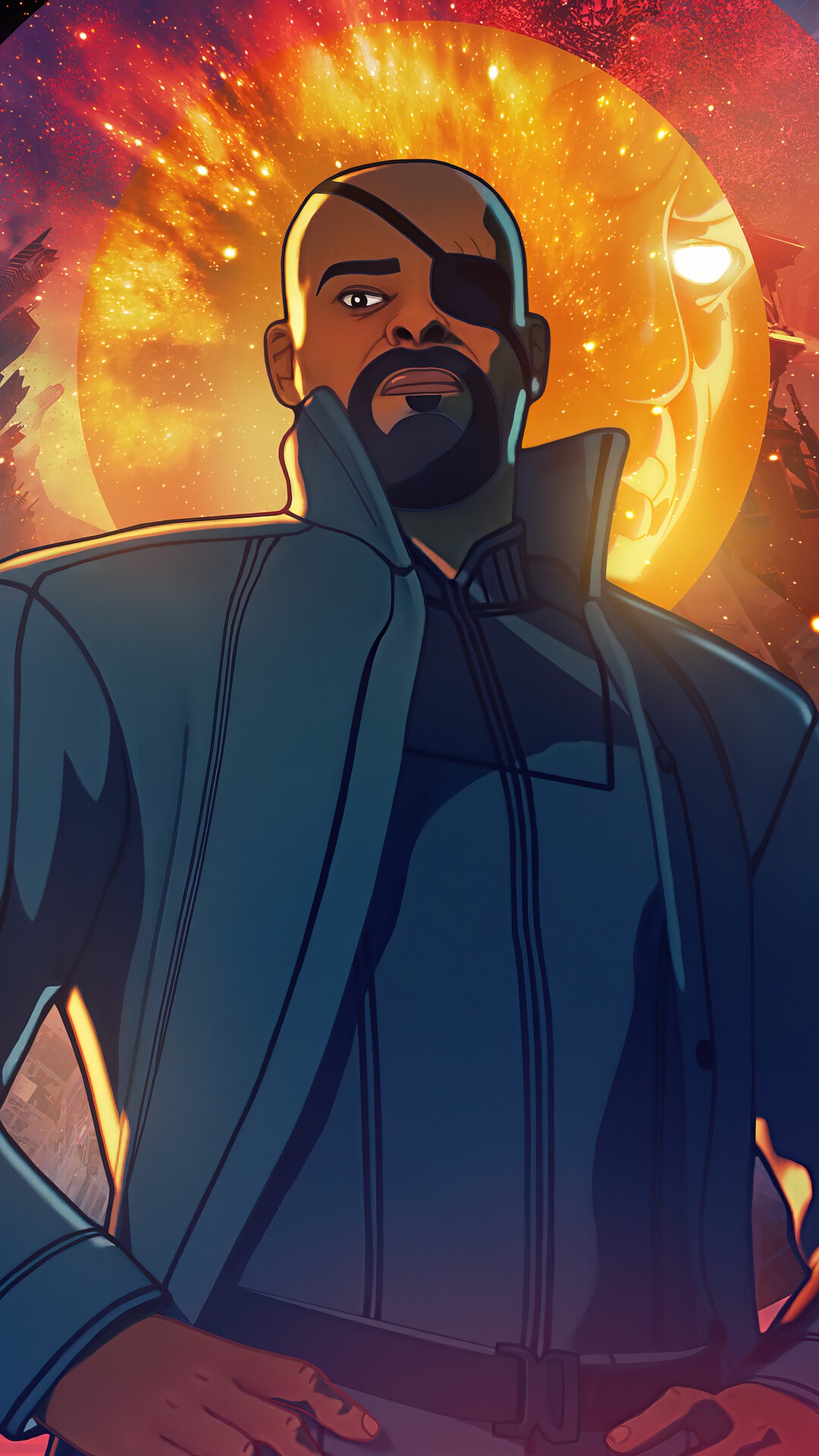 Nick Fury from What If...? HD Phone Wallpaper