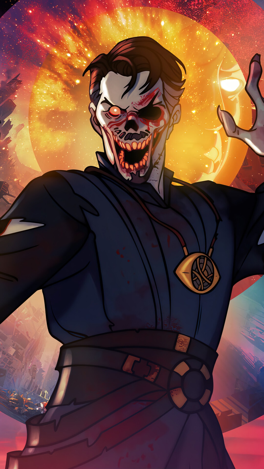 Zombie Doctor Strange from What If...? HD Phone Wallpaper