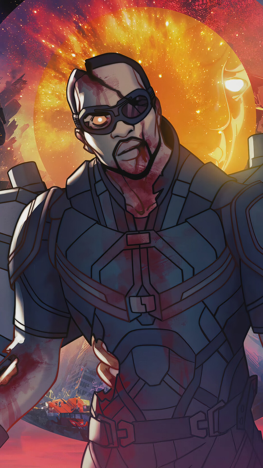 Zombie Falcon from What If...? HD Phone Wallpaper