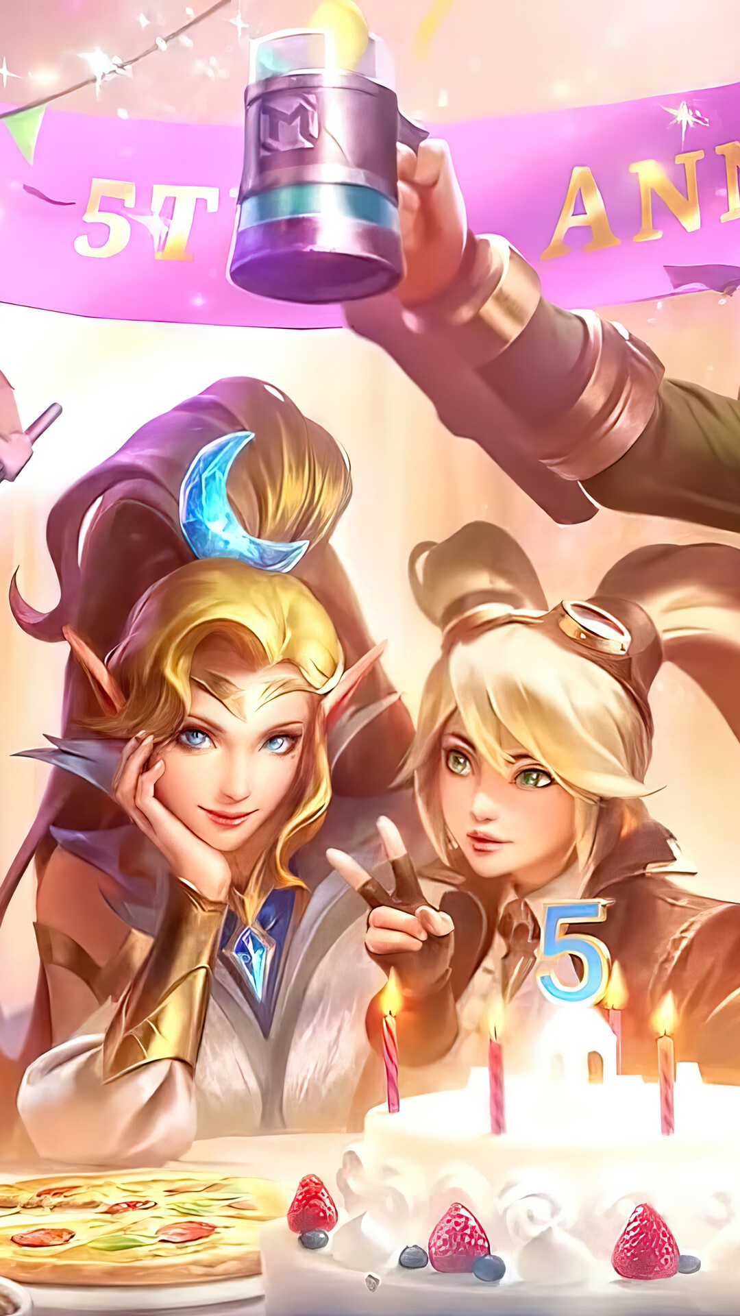Mobile Legends 5th Anniversary Celebration HD Phone Wallpaper