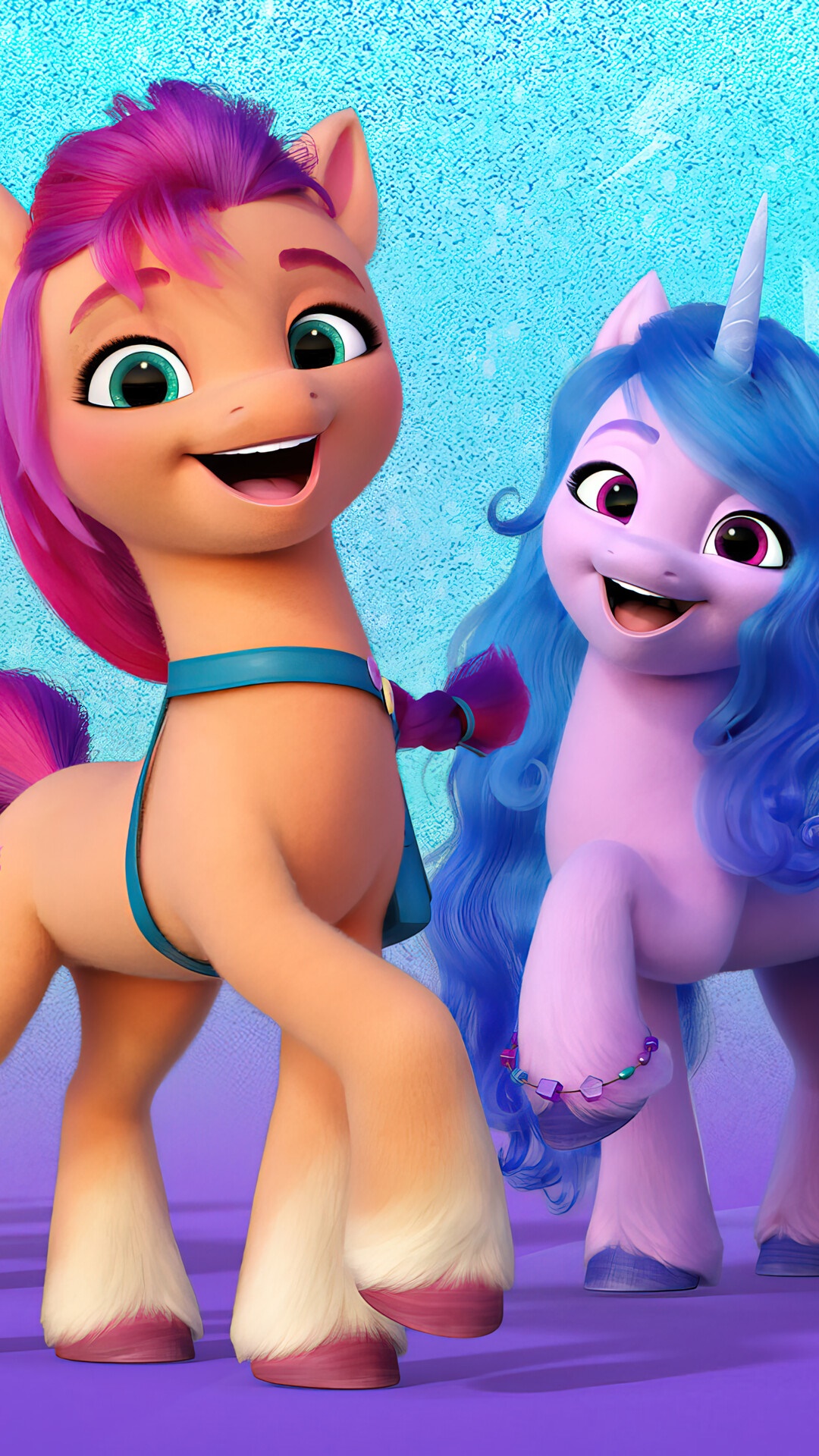 Sunny Starscout and Izzy Moonbow from My Little Pony: A New Generation HD Phone Wallpaper