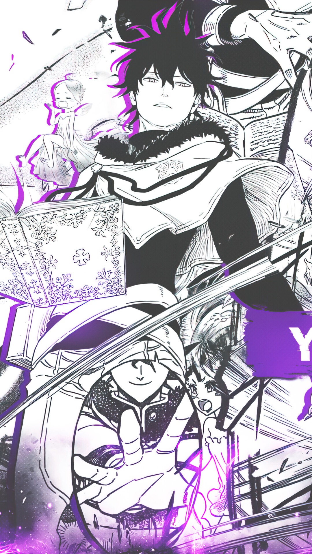 Yuno from Black Clover Manga HD Phone Wallpaper