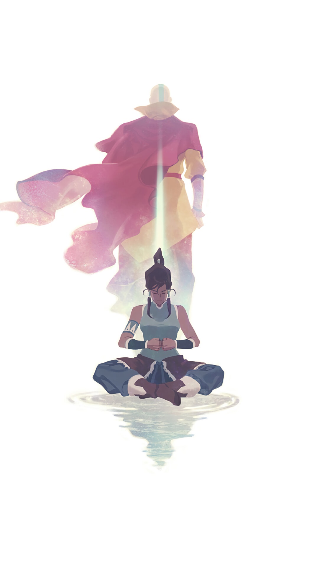 Korra and Aang from The Legend of Korra HD Phone Wallpaper