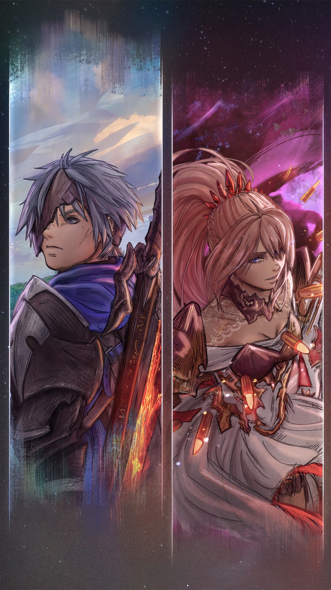Alphen and Shionne from Tales of Arise HD Phone Wallpaper