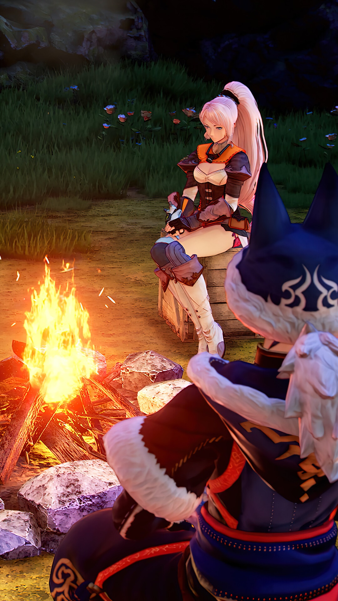 Tales of Arise campfire scene HD Phone Wallpaper