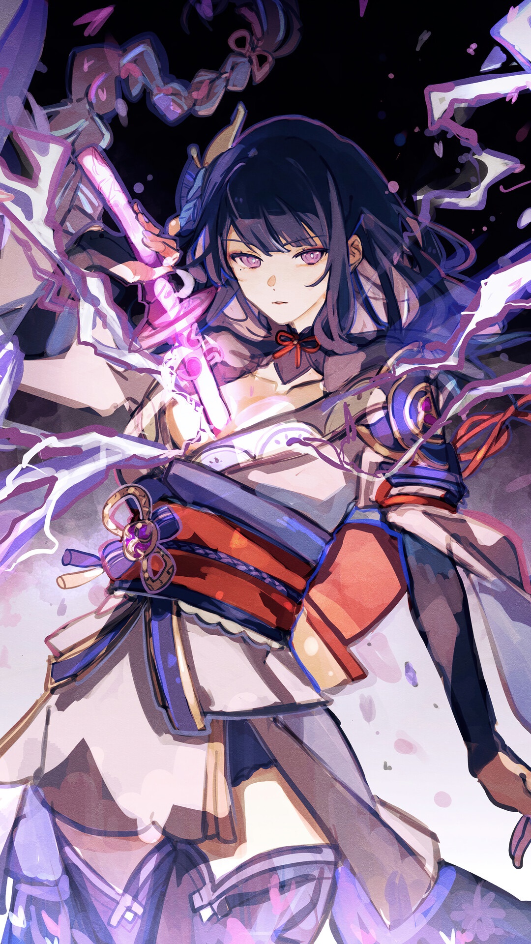 Raiden Shogun from Genshin Impact HD Phone Wallpaper