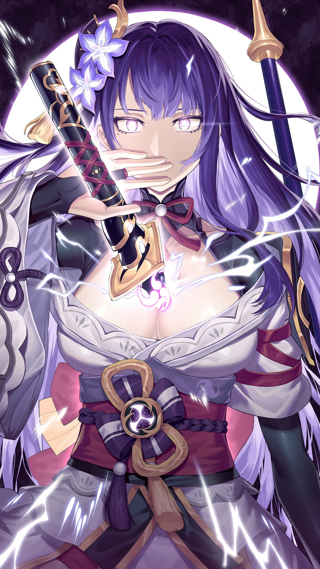 Raiden Shogun from Genshin Impact HD Phone Wallpaper