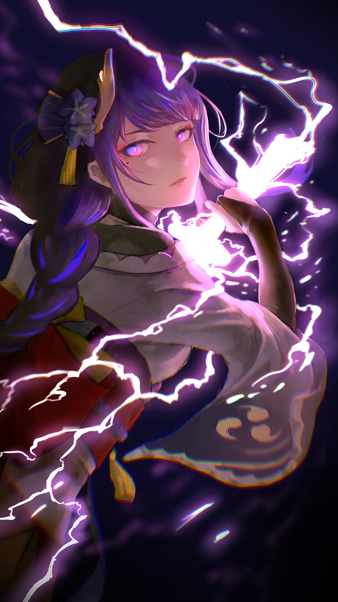Raiden Shogun from Genshin Impact HD Phone Wallpaper
