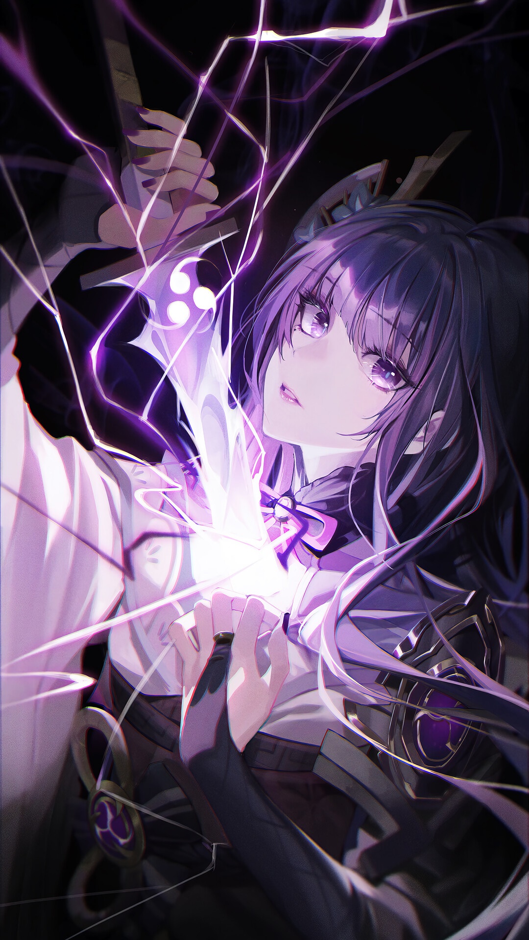 Raiden Shogun from Genshin Impact HD Phone Wallpaper