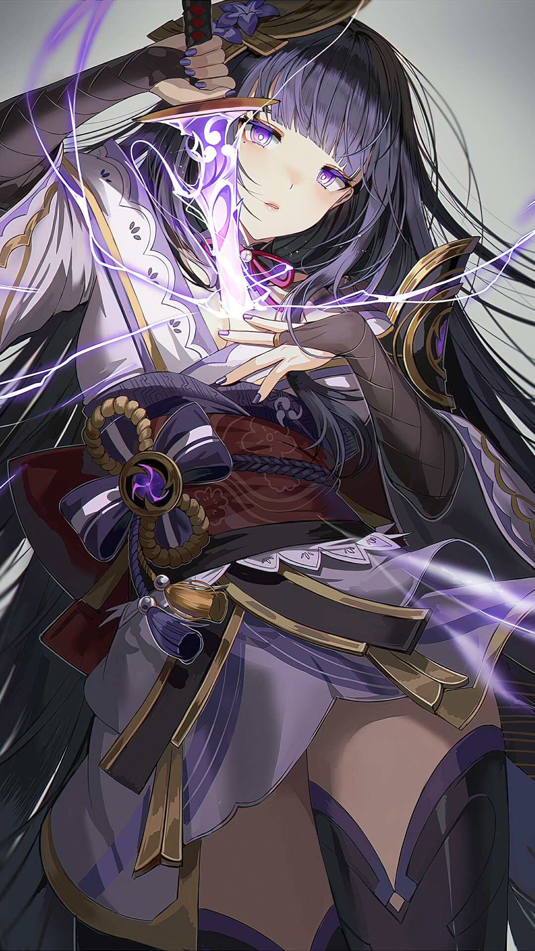 Raiden Shogun from Genshin Impact HD Phone Wallpaper