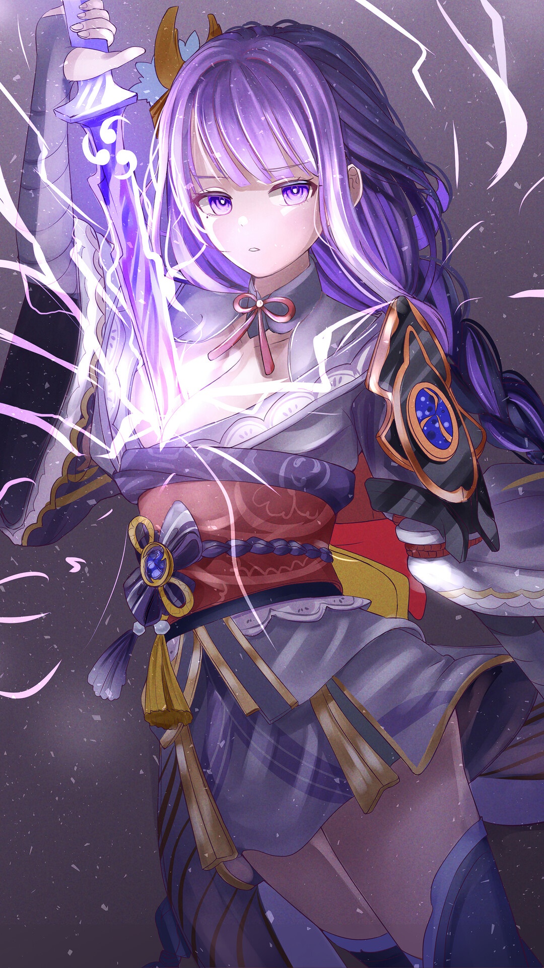 Raiden Shogun from Genshin Impact HD Phone Wallpaper