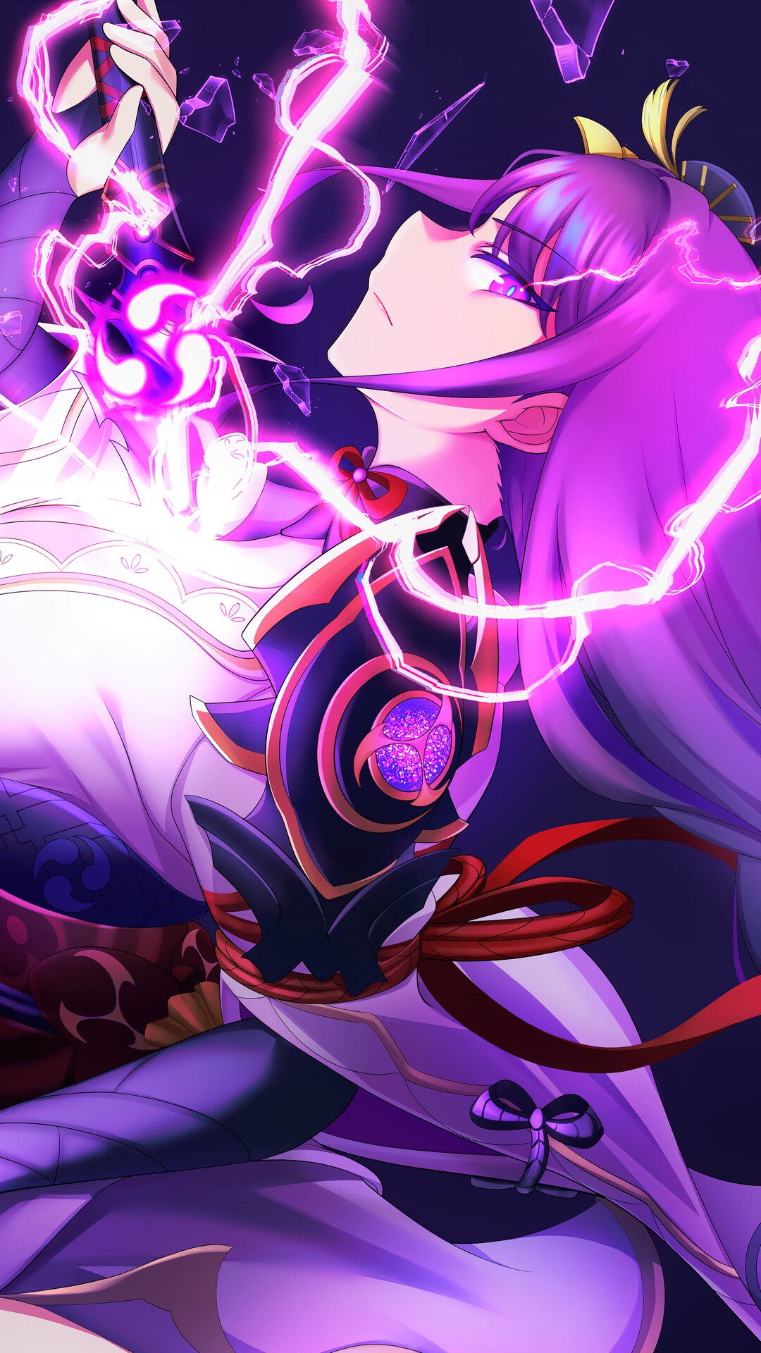 Raiden Shogun from Genshin Impact HD Phone Wallpaper