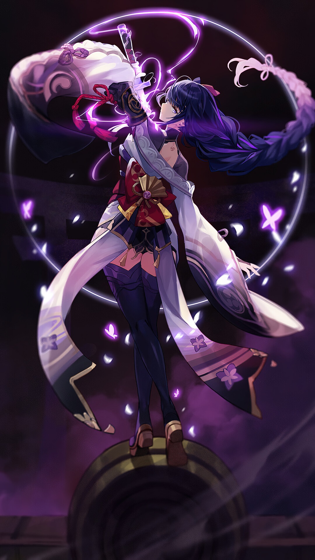 Raiden Shogun from Genshin Impact HD Phone Wallpaper