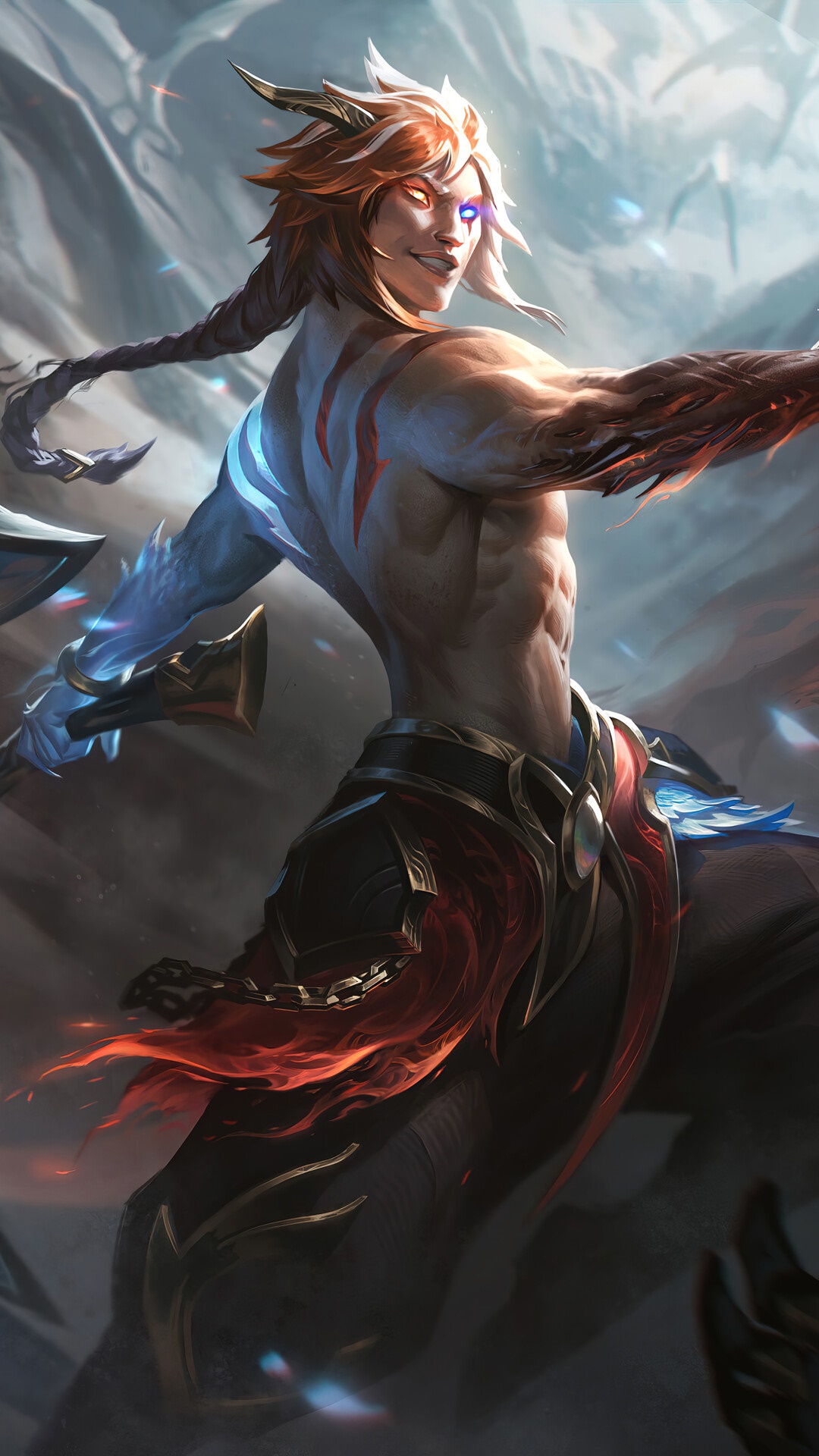 Nightbringer Kayn from League of Legends Splash Art HD Phone Wallpaper