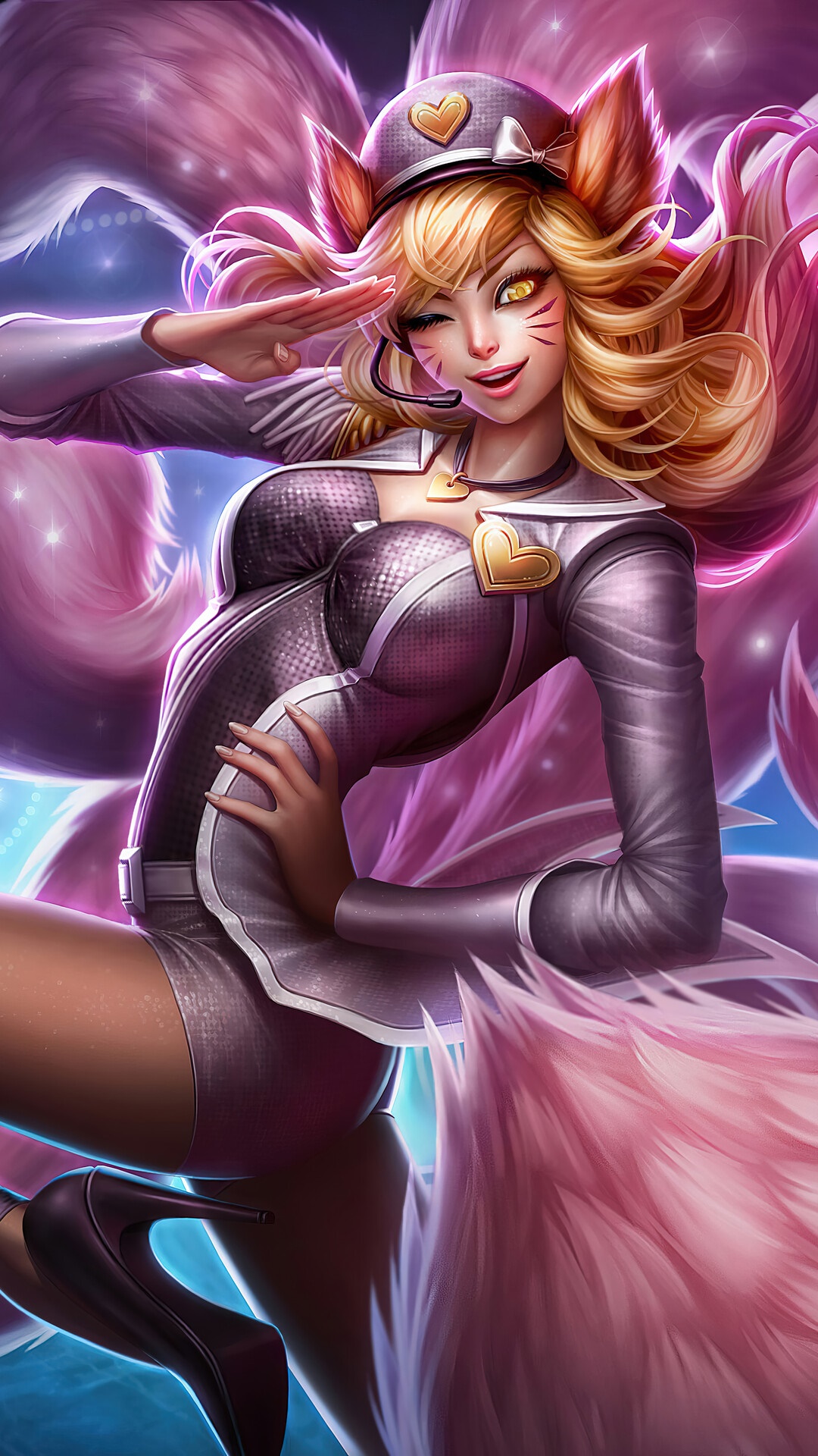 Ahri from League of Legends HD Phone Wallpaper