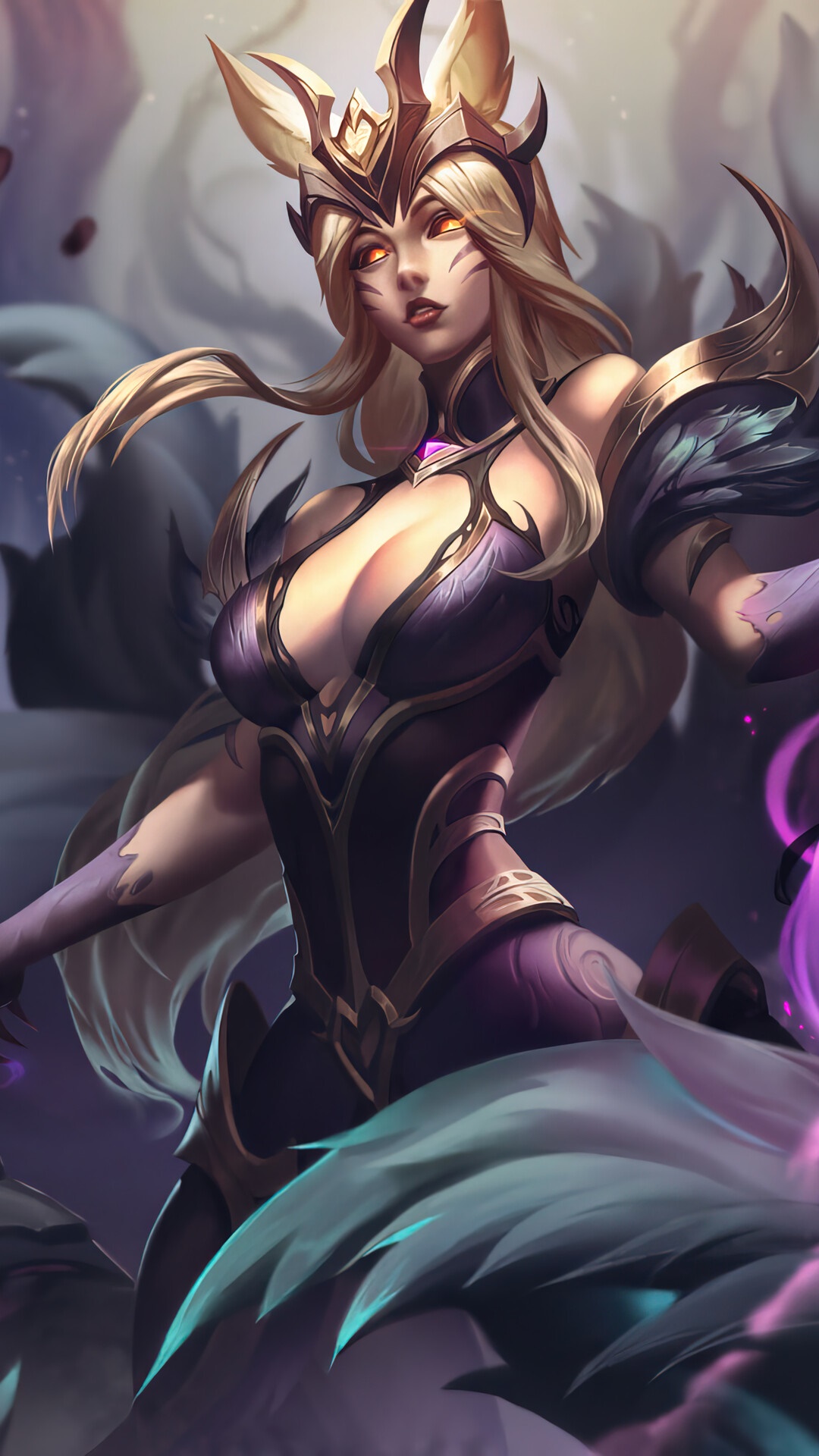 Coven Ahri from League of Legends HD Phone Wallpaper