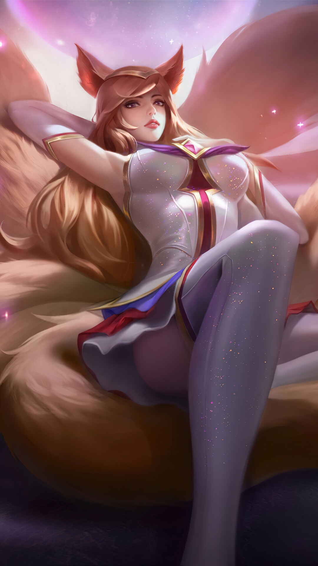 Star Guardian Ahri from League of Legends HD Phone Wallpaper