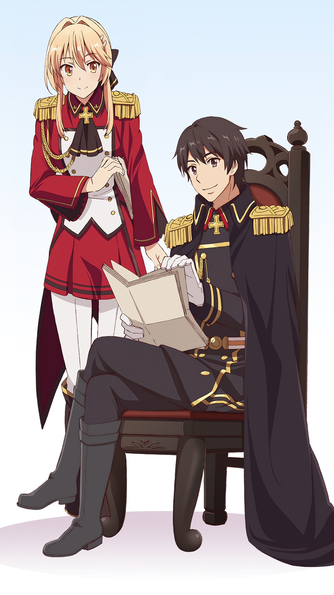 Liscia Elfrieden and Kazuya Souma from How a Realist Hero Rebuilt the Kingdom HD Phone Wallpaper