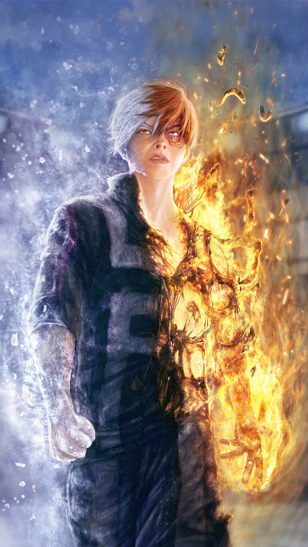 Shoto Todoroki from My Hero Academia HD Phone Wallpaper