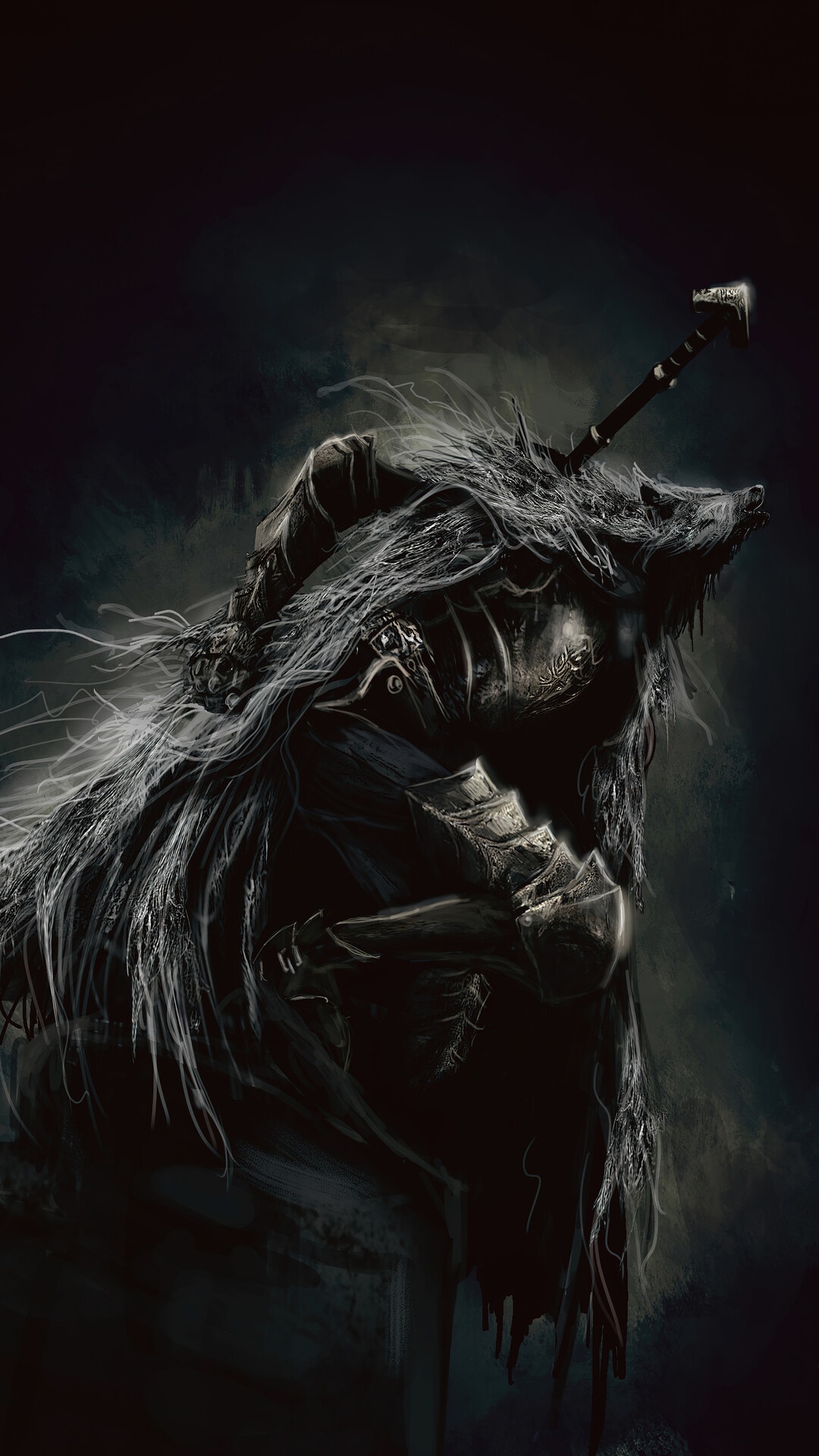 Elden Ring character with sword and armor HD Phone Wallpaper