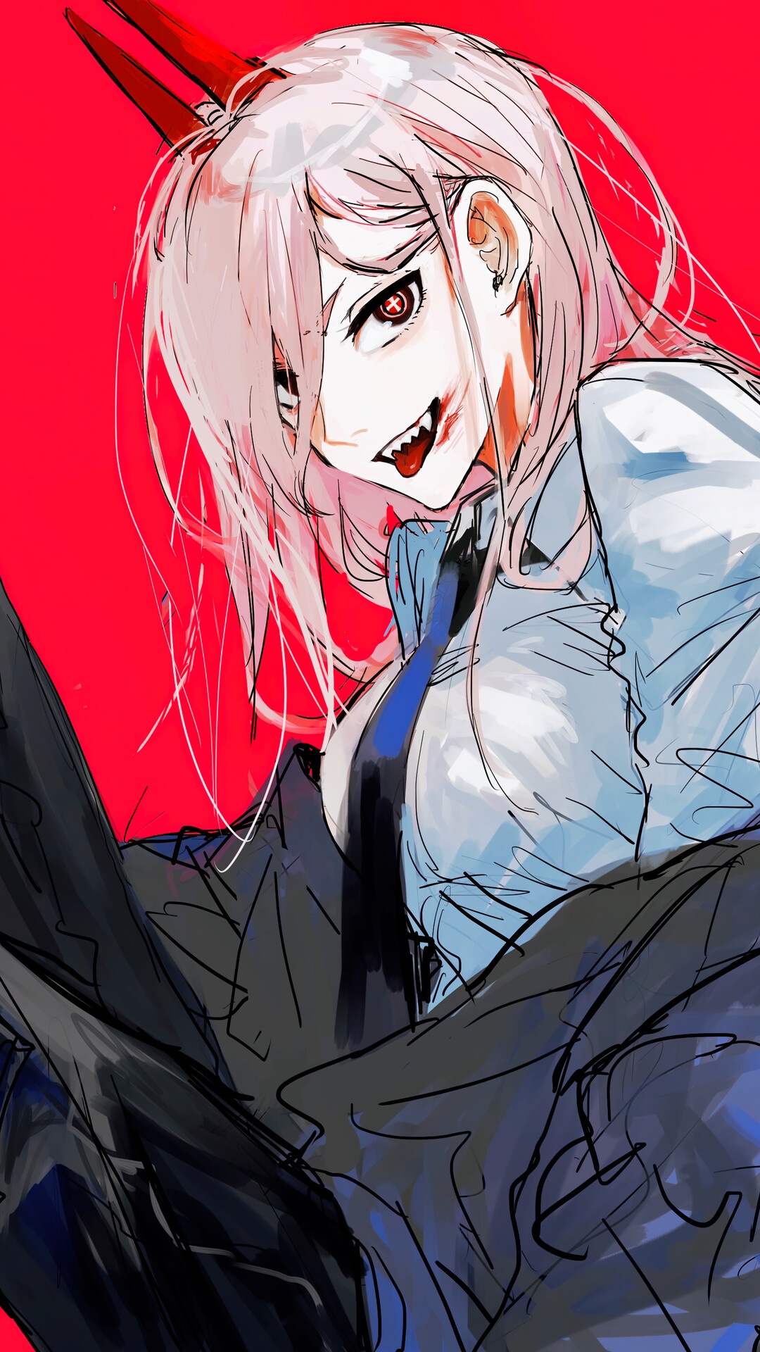 Power from Chainsaw Man HD Phone Wallpaper