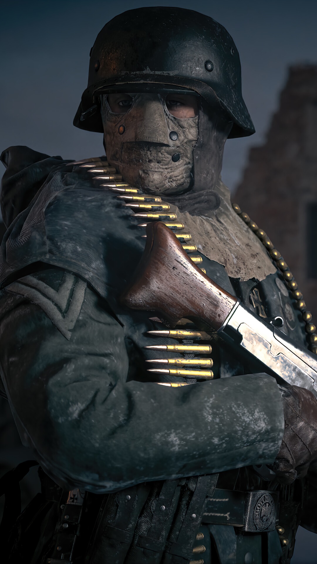 Soldier with machine gun from Call of Duty: Vanguard HD Phone Wallpaper