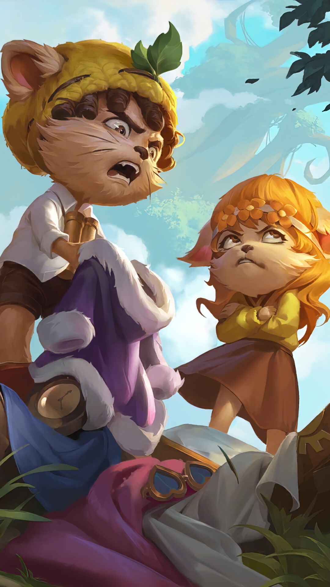 Annie and Tibbers from League of Legends HD Phone Wallpaper