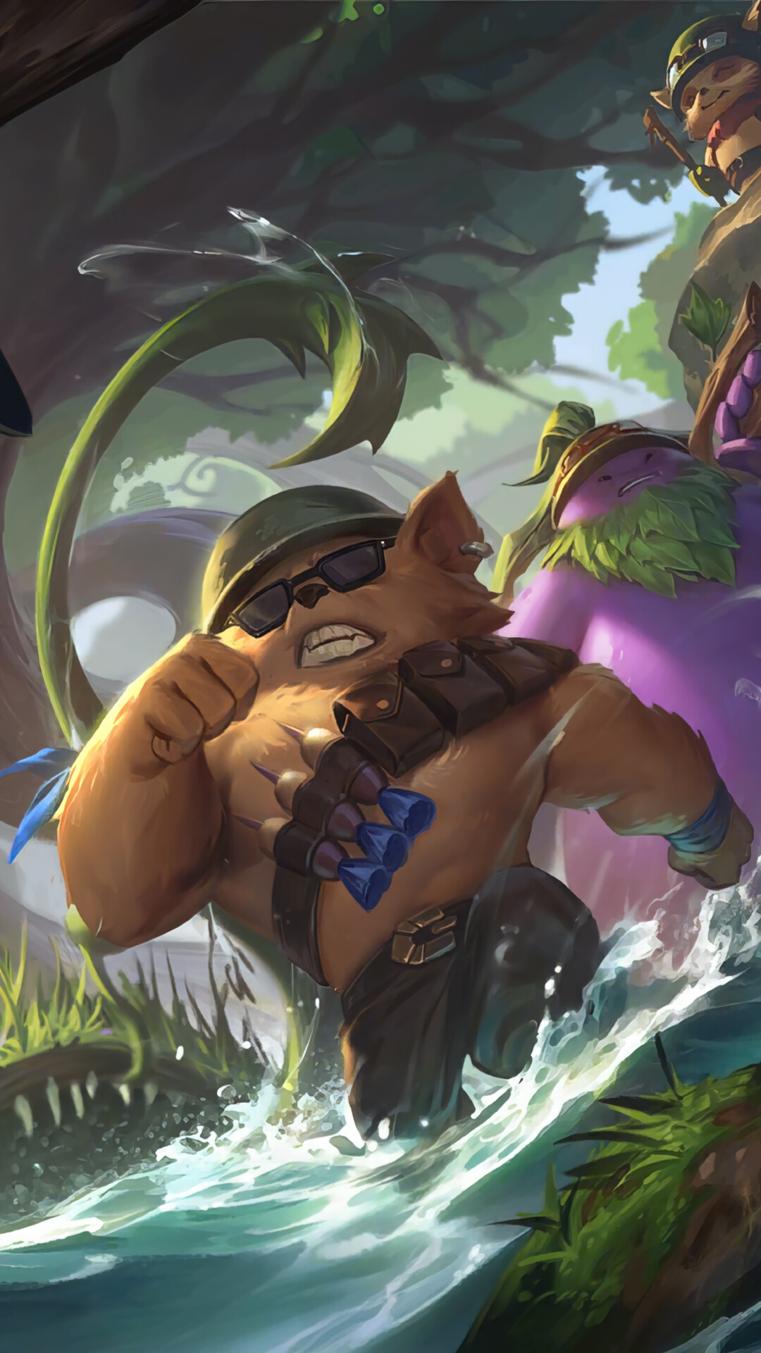 Teemo and Lulu from Legends of Runeterra HD Phone Wallpaper