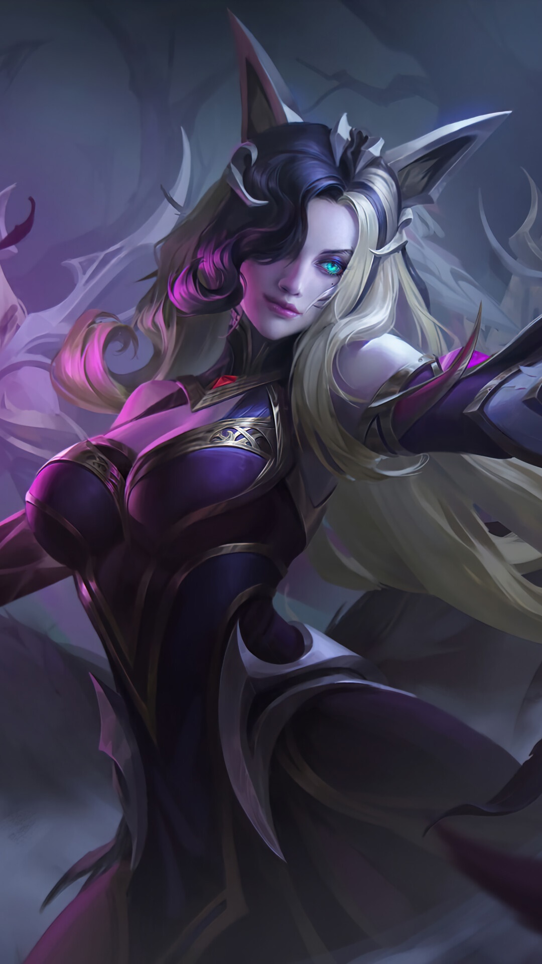 Coven Ahri from League of Legends HD Phone Wallpaper