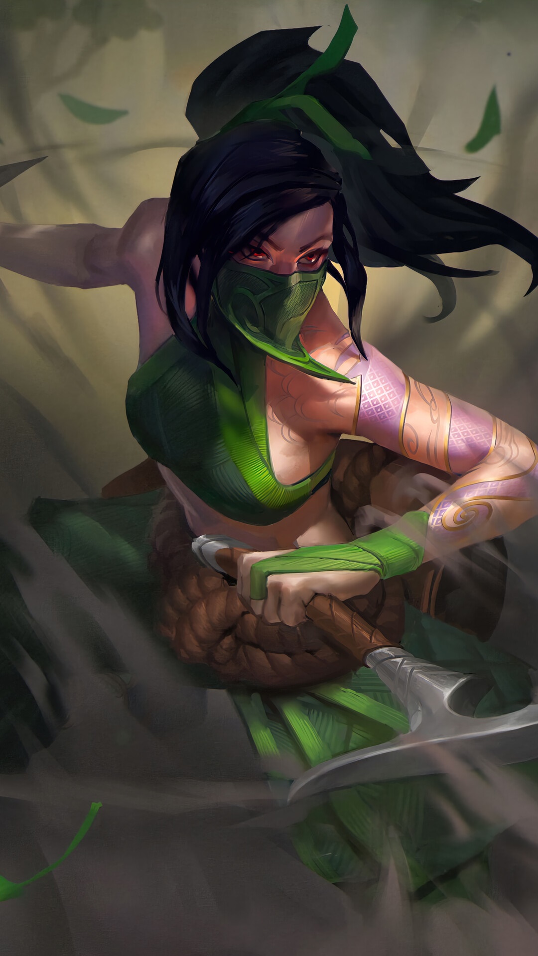 Akali from League of Legends HD Phone Wallpaper