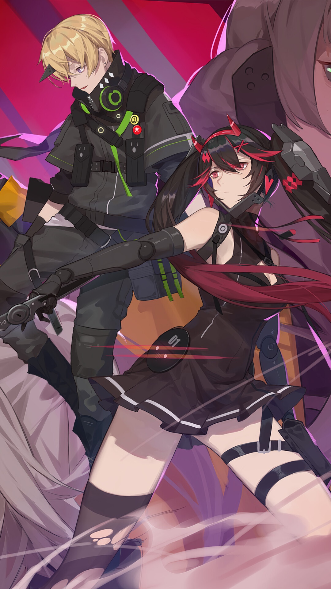 Characters from Punishing Gray Raven HD Phone Wallpaper