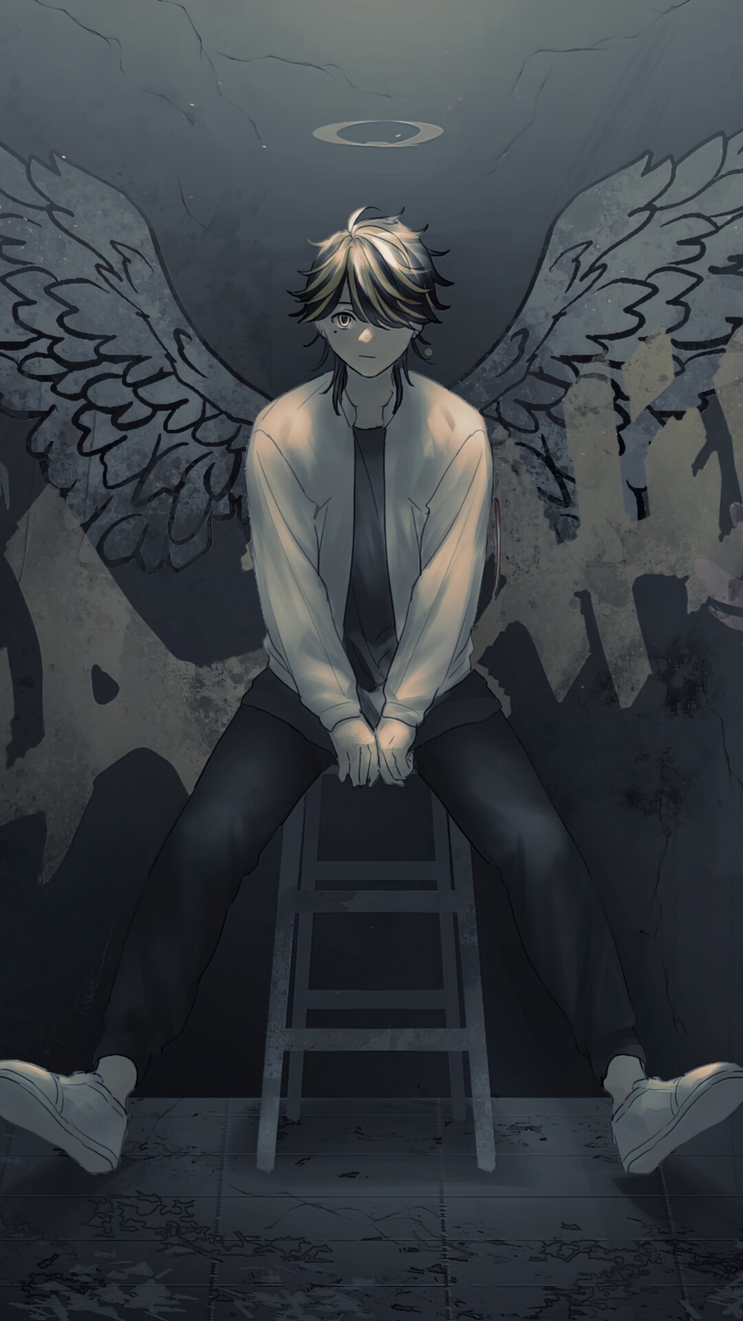 Kazutora Hanemiya from Tokyo Revengers with Wings HD Phone Wallpaper
