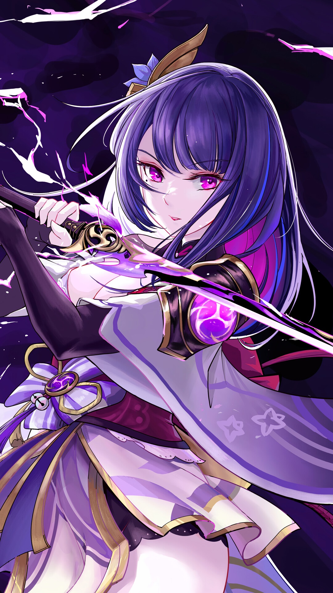 Raiden Shogun from Genshin Impact HD Phone Wallpaper