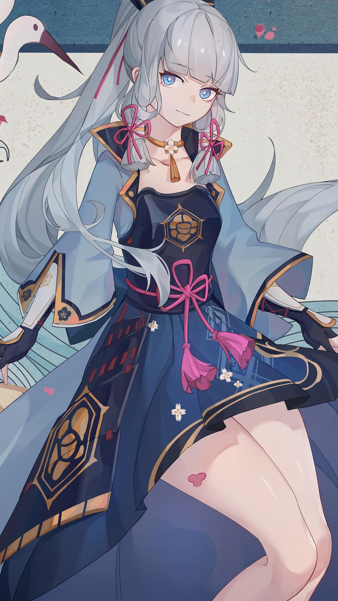 Kamisato Ayaka from Genshin Impact HD Phone Wallpaper