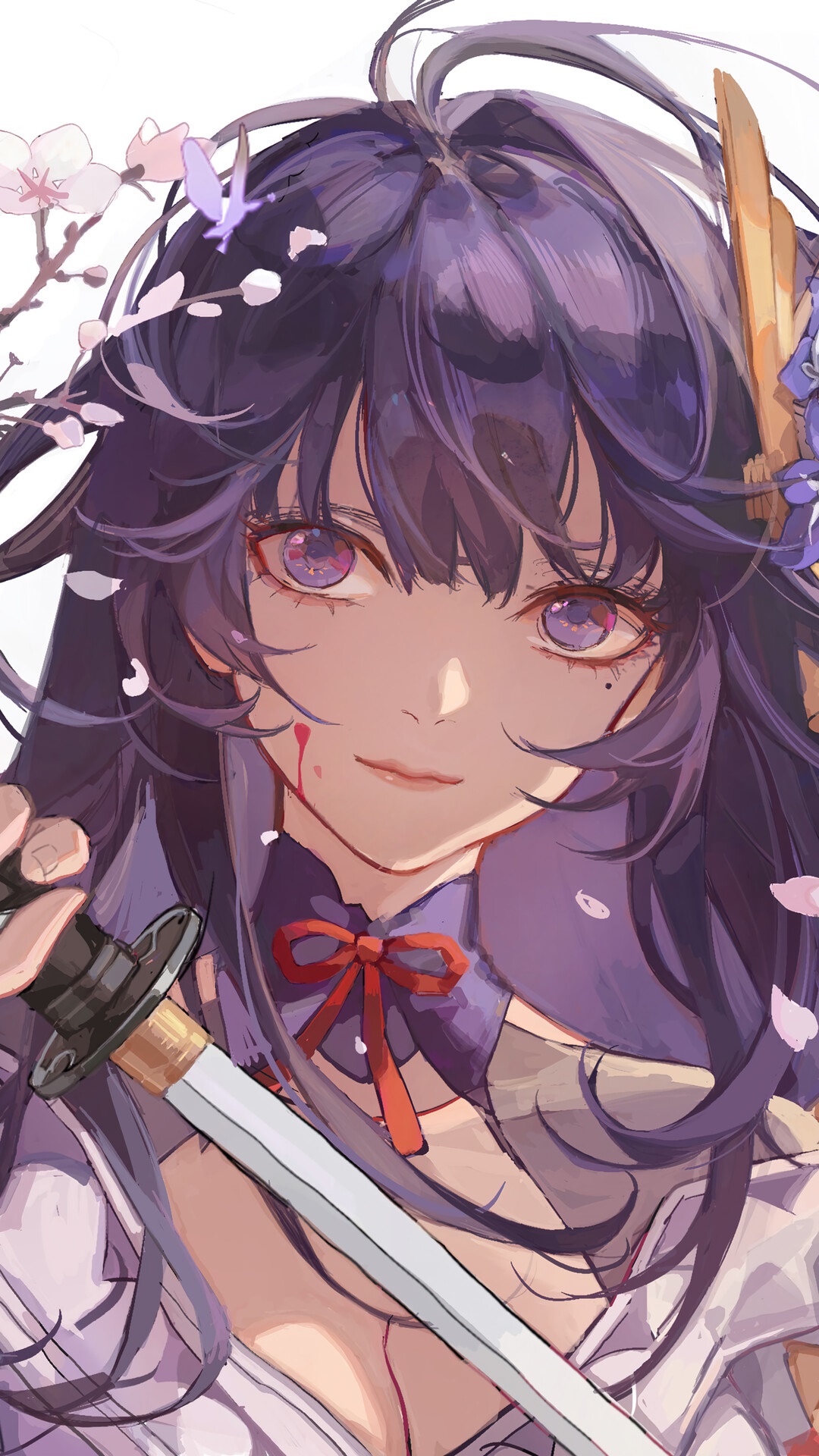 Raiden Shogun from Genshin Impact HD Phone Wallpaper
