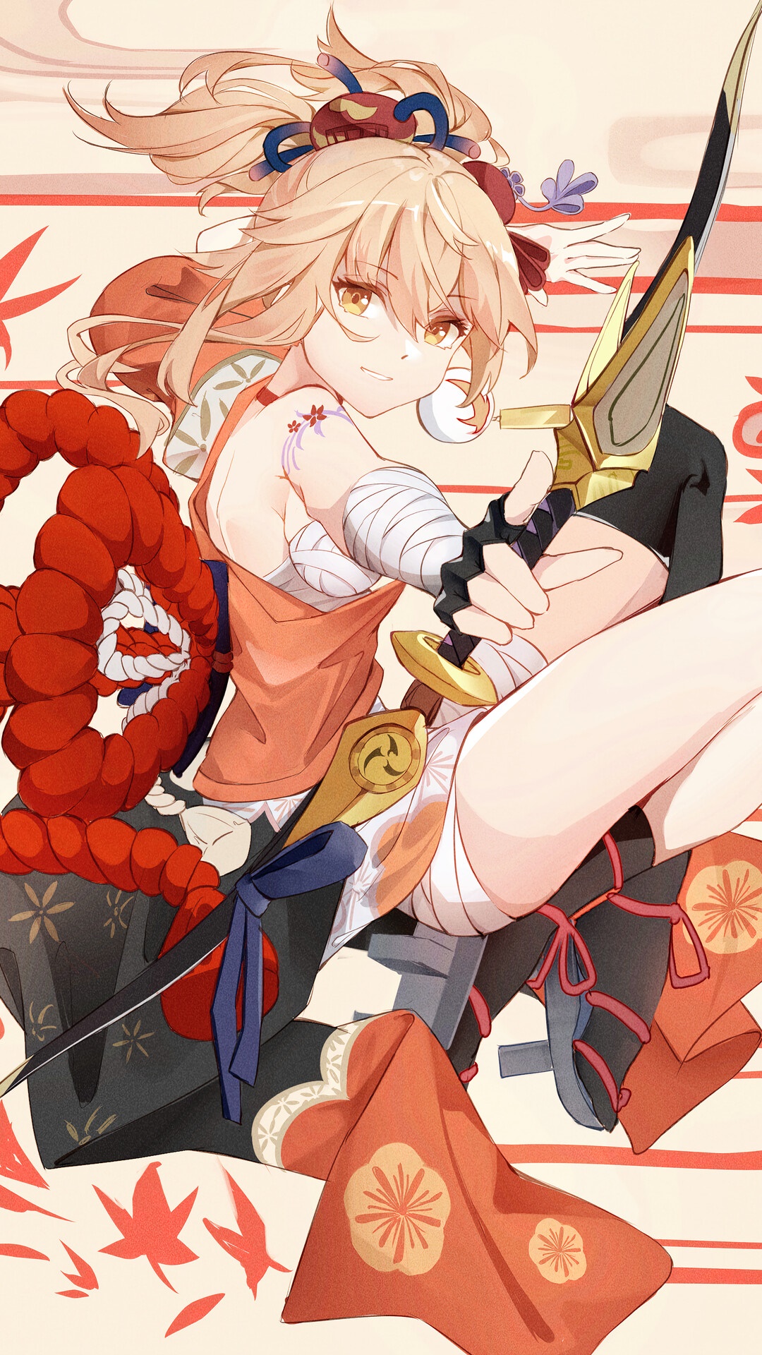 Yoimiya from Genshin Impact HD Phone Wallpaper