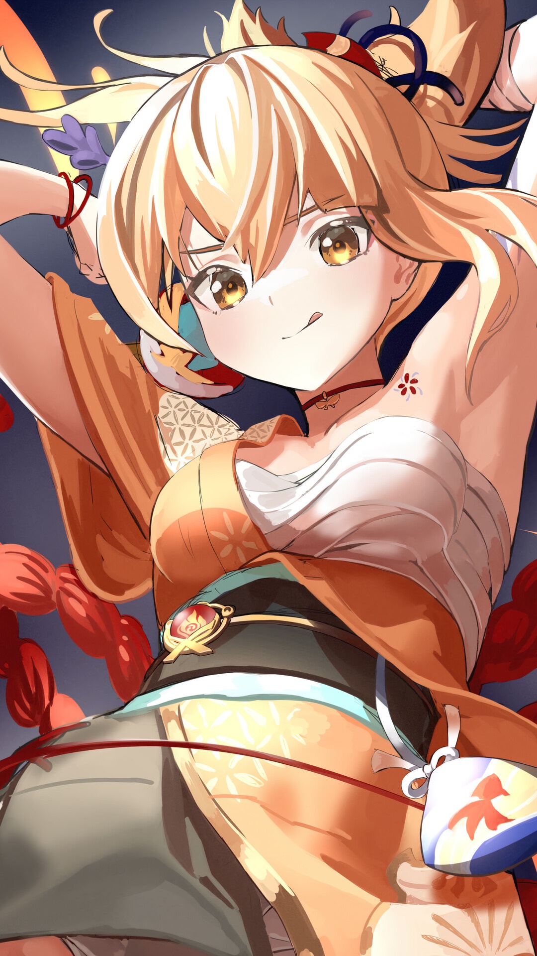 Yoimiya from Genshin Impact HD Phone Wallpaper