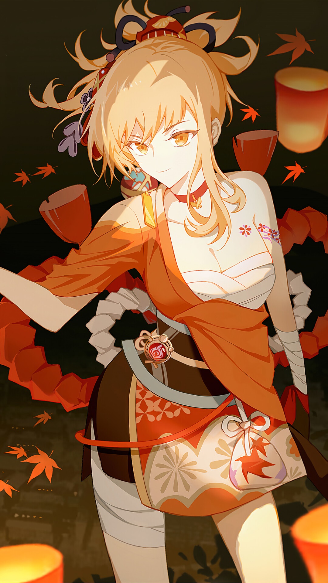 Yoimiya from Genshin Impact HD Phone Wallpaper