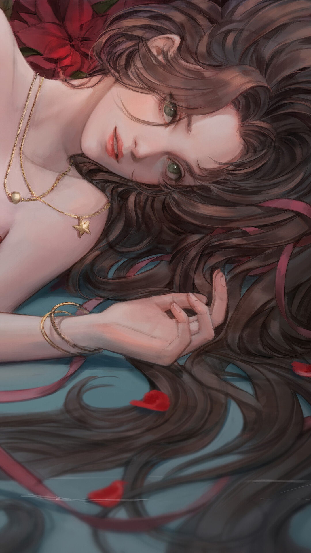 Aerith Gainsborough from Final Fantasy VII Remake HD Phone Wallpaper