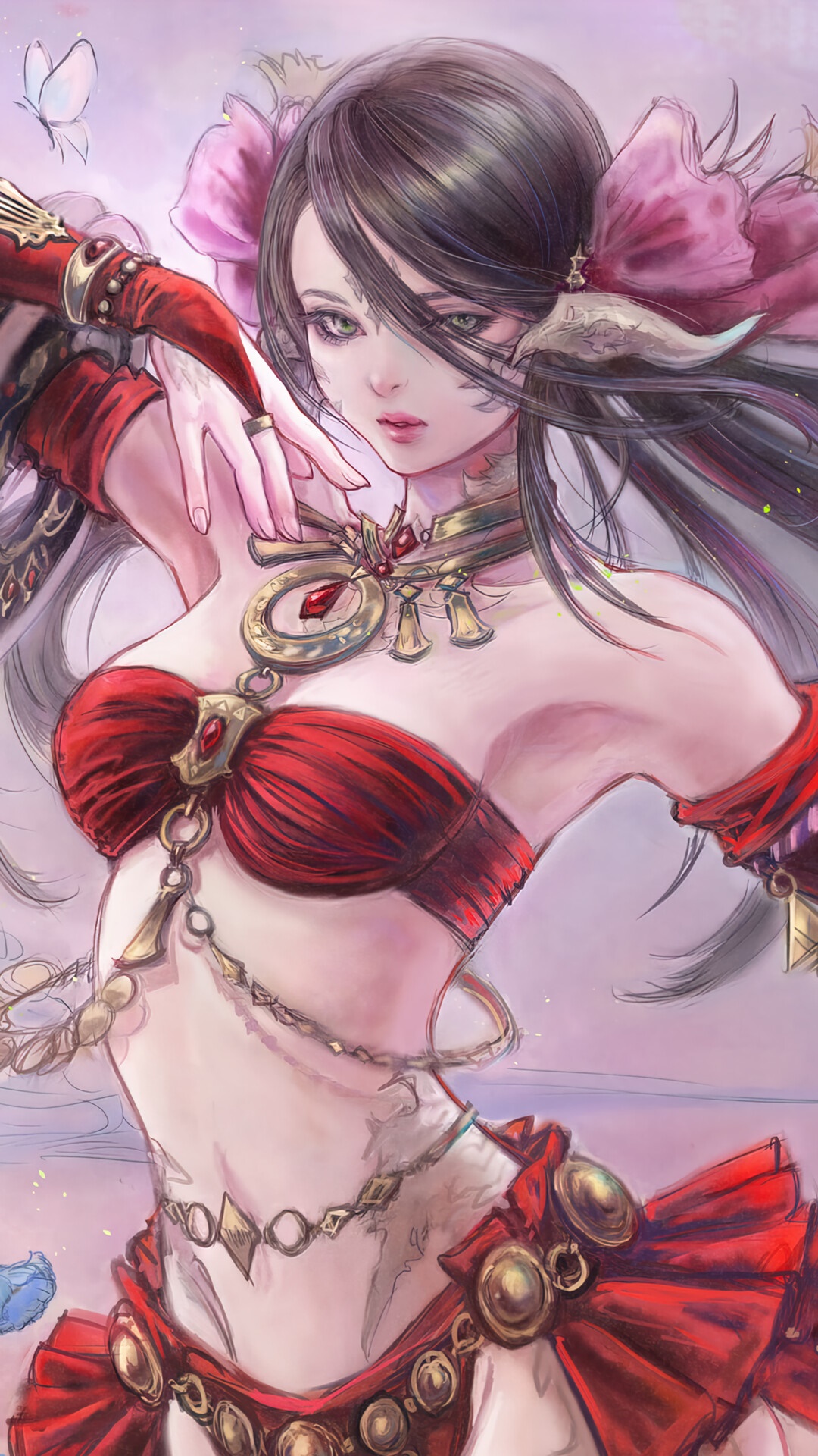 Au Ra Dancer from Final Fantasy XIV Online HD Phone Wallpaper