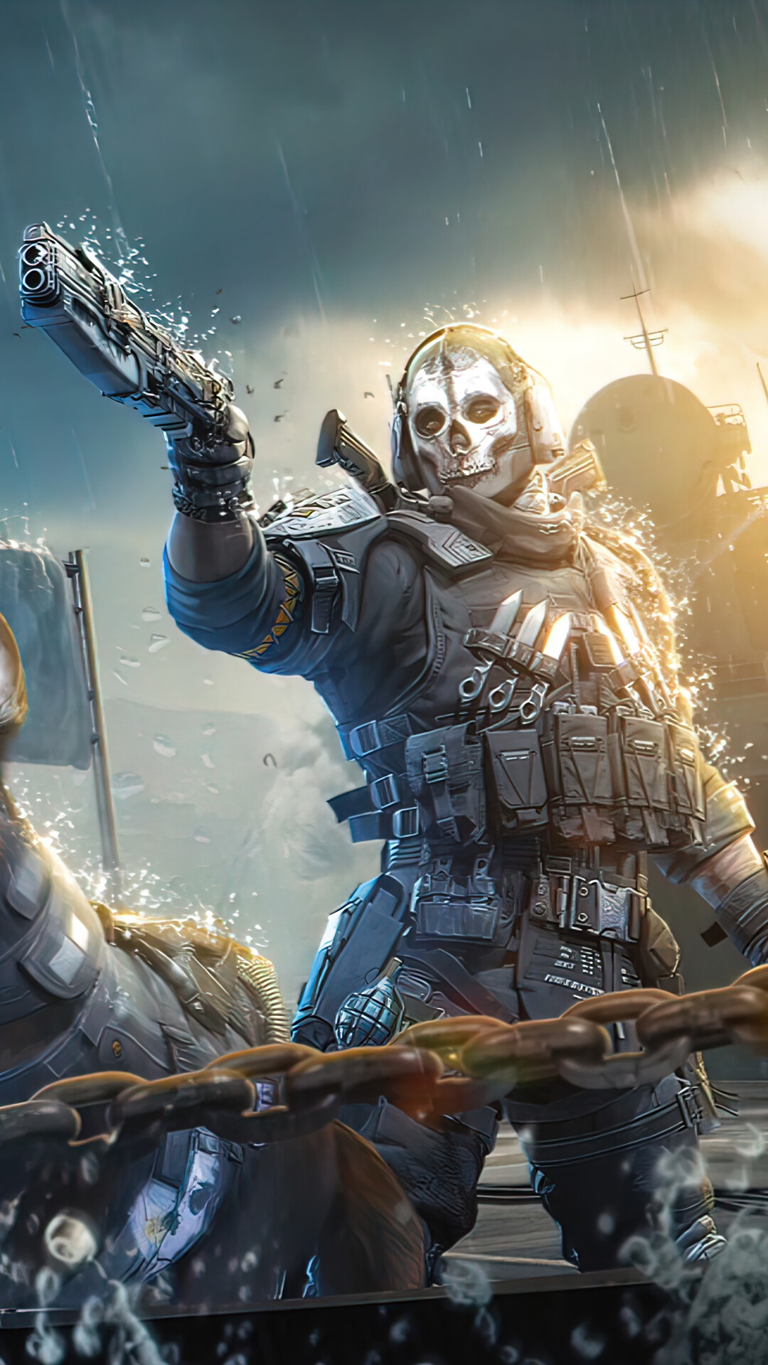 Ghost from Call of Duty Mobile HD Phone Wallpaper