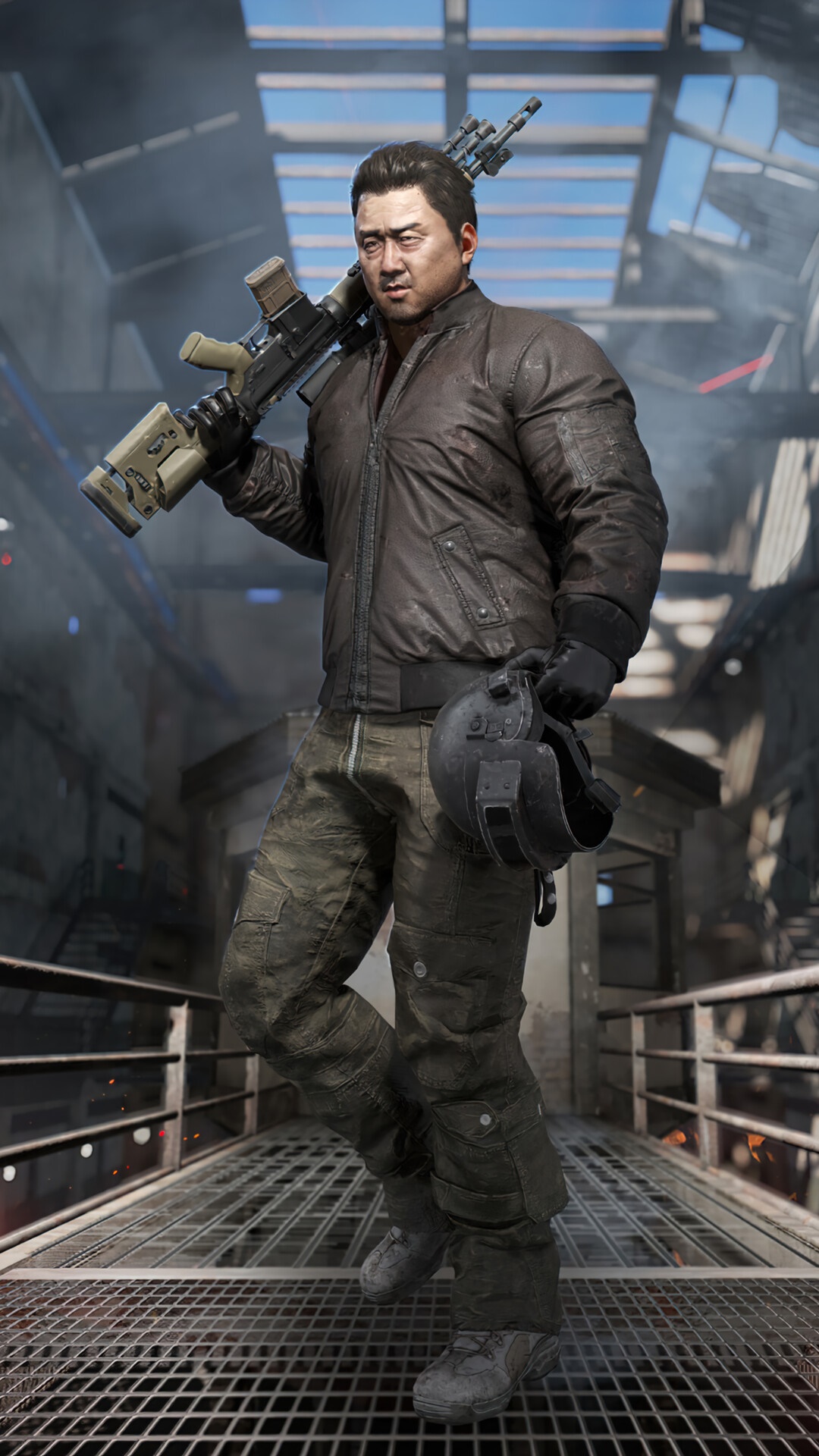 Man with assault rifle in PUBG HD Phone Wallpaper