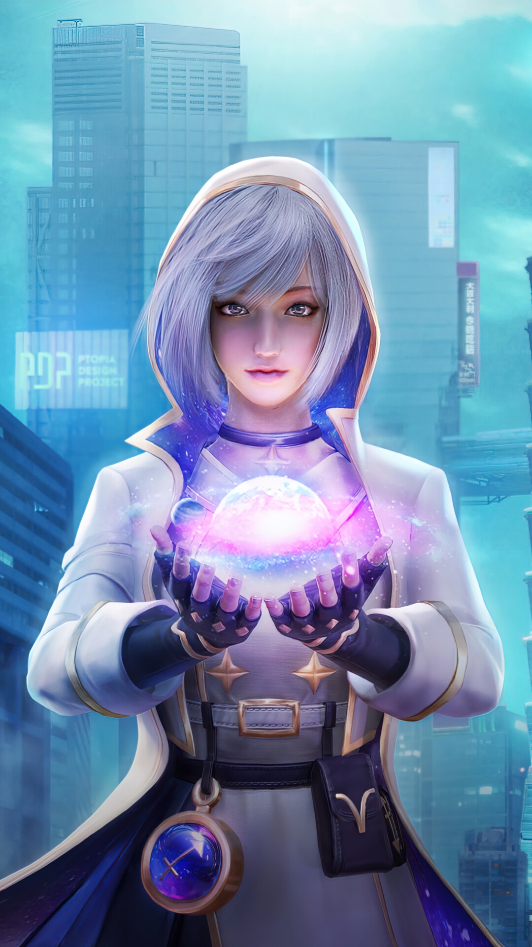 Woman holding a glowing orb in PUBG Mobile HD Phone Wallpaper